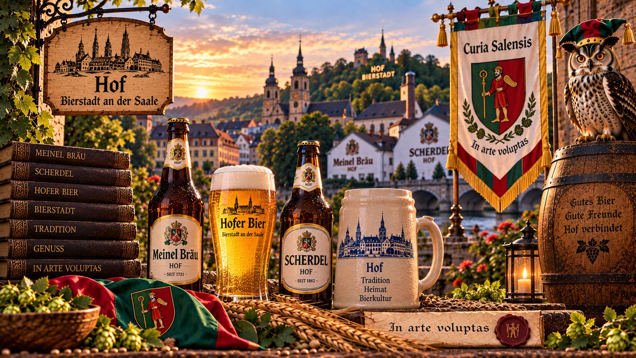 Stimmungsbild zur Curia Salensis: Uhu, Reychsbanner und Hofer Biere vor der Stadt an der Saale